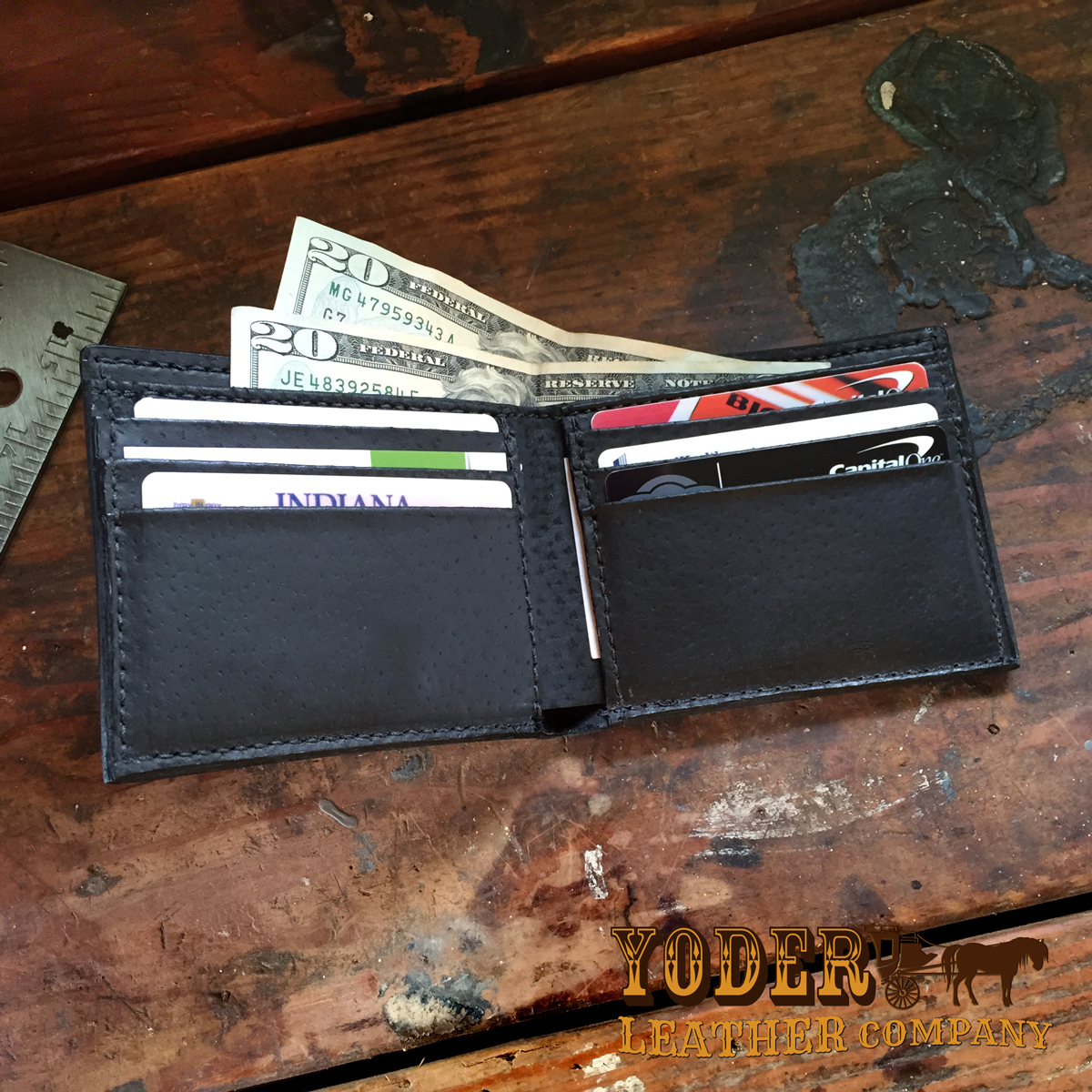 小物 FUNNY sharkskin bifold leather wallet Sharkskin Bi-fold Wallet Made in USA | by Sole Survivor – Sole