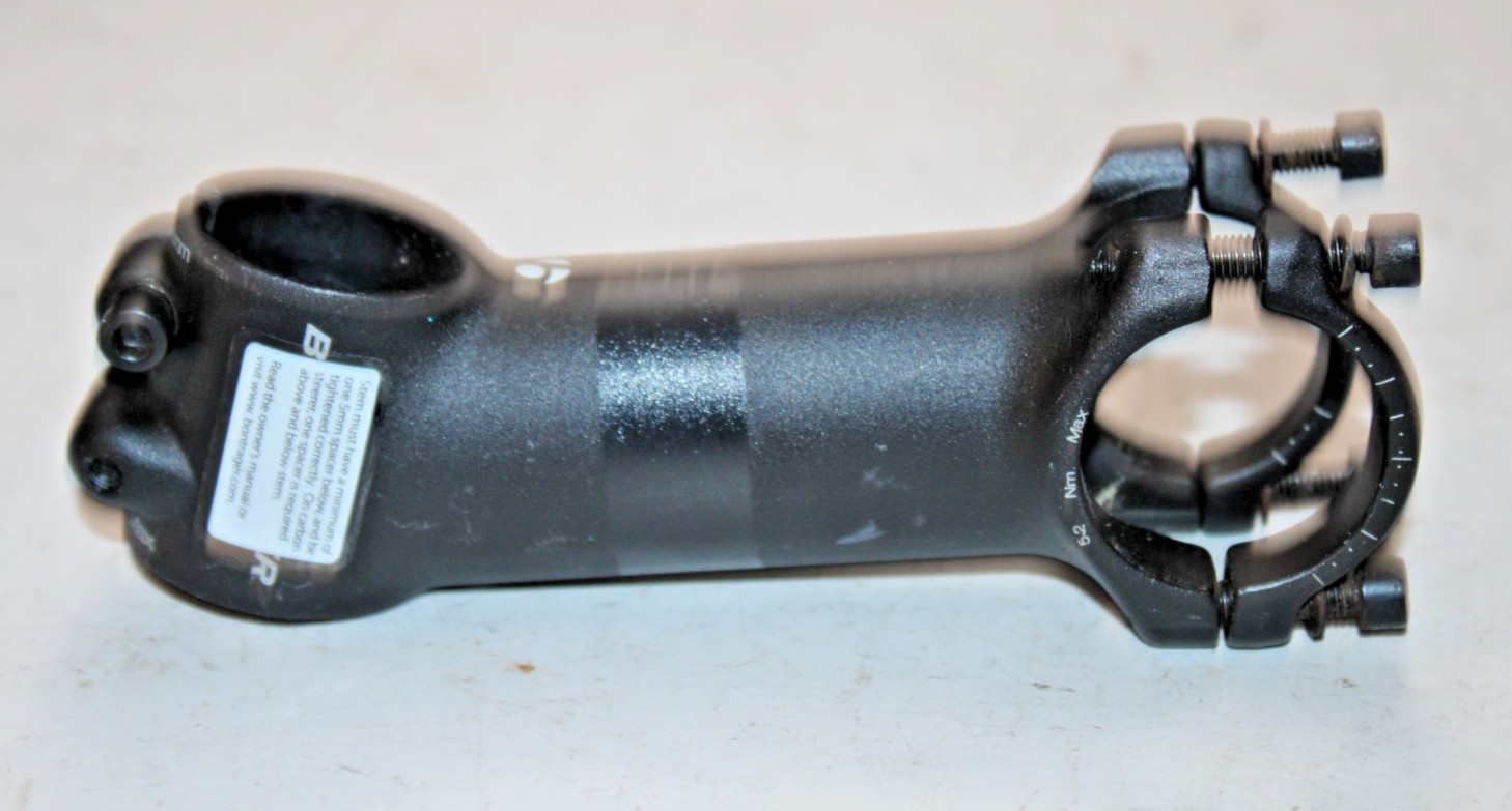 Trek Bontrager Elite 11/8" Threadless Bike Stem Black 100mm 