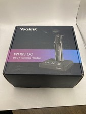 Yealink WH63UC Wireless DECT Headset In Box Used