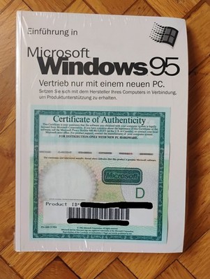 Microsoft Windows 95 CD Version German New W/Key