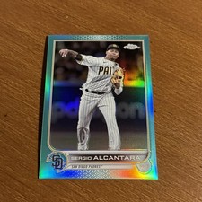 2022 Topps Chrome Update Aqua Refractor Sergio Alcantara /250 Padres #USC162