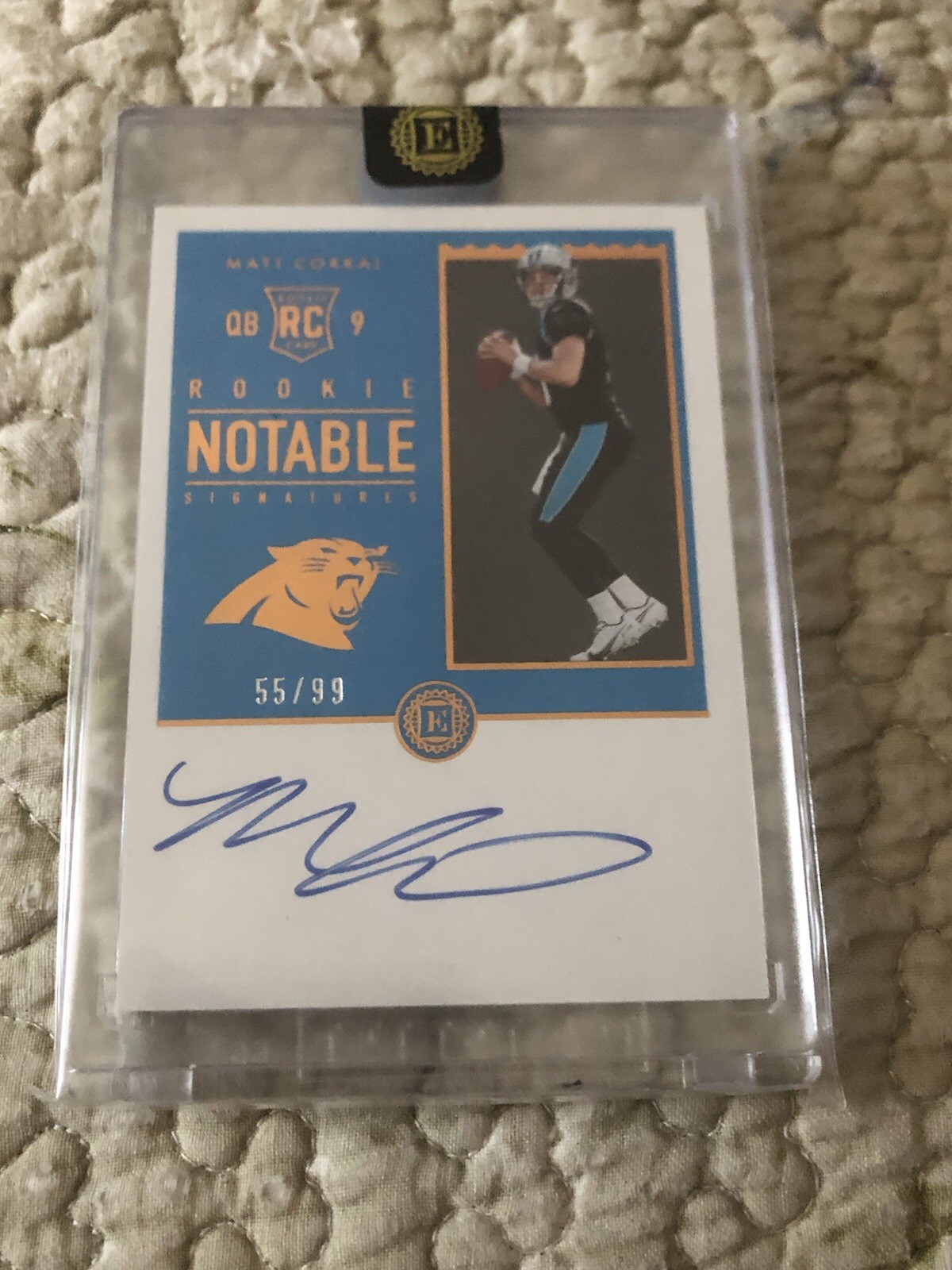 2022 Panini Encased - Rookie Notable Signatures Matt Corral #RNS-MC /99 (AU, RC)