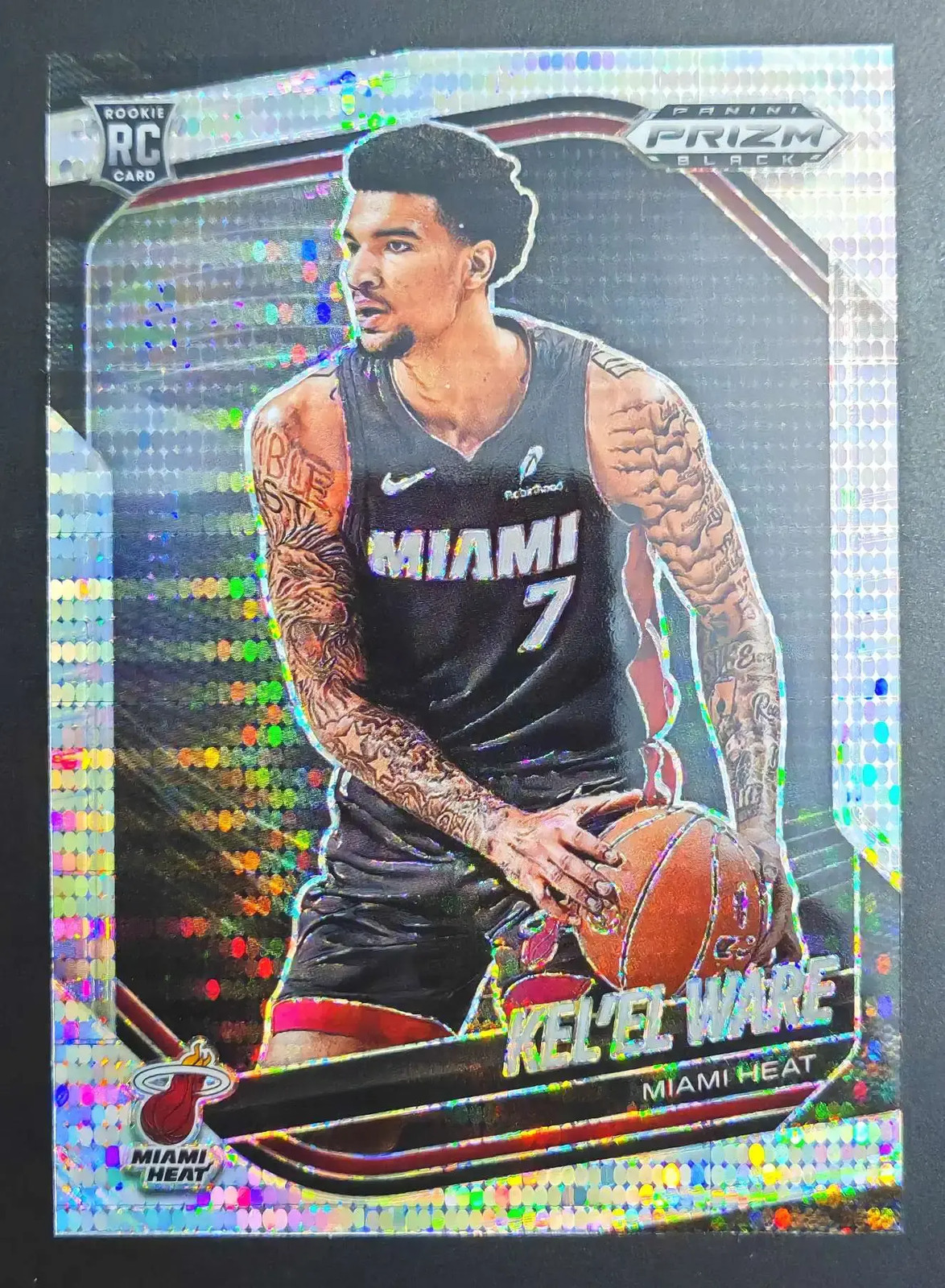2024-25 Panini Prizm Black #156 Kel'el Ware RC HEAT - Silver Pulsar Prizm AA61