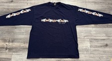 Vintage Maui Hawaii Shaka Hang Loose Shirt Mens XL Long Sleeve Navy Blue