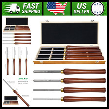 HSS Bowl Gouge Torno Cincel Set 4 Piezas Herramientas para Torneado de Madera con Caja de Madera