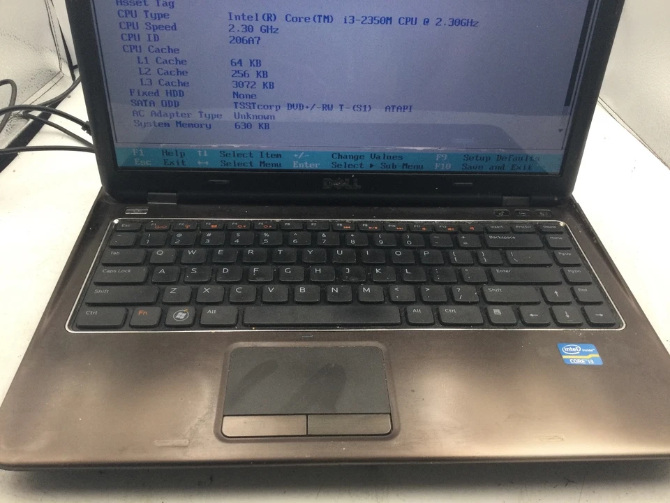 DELL INSPIRON 14Z-N411Z - BOOTS TO BIOS - INTEL I3 2350M - NO RAM -READ DESDC-BB - Image 3 of 4