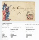 Mr Fancy Cancel CIVIL WAR PATRIOTIC SC 65 FEMALE HOLDING FLAG JENNER X ROADS d — photo 1