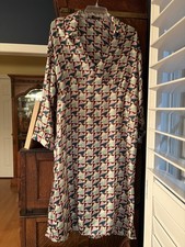 100 Authentic ZARA Multicolor Satin Printed Midi Dress 69.90 Tax Size: M