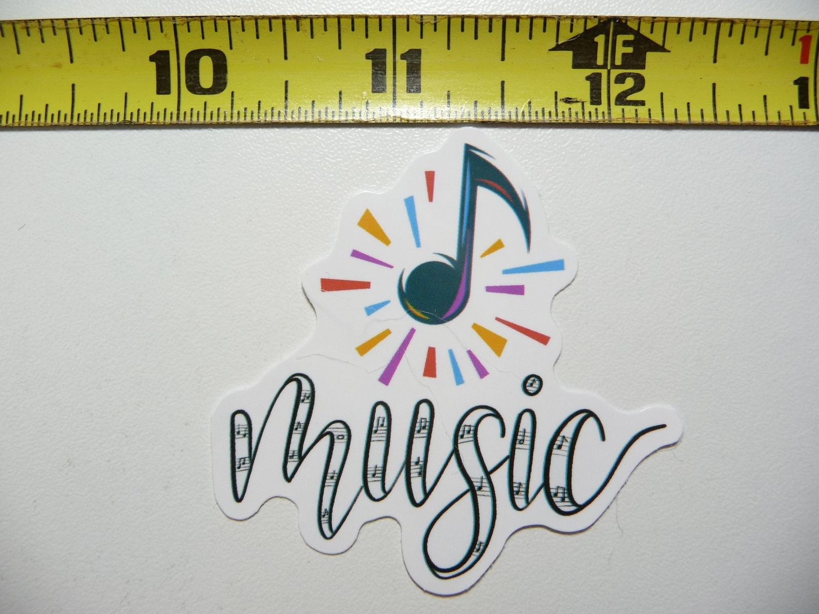Music Notes Burst Sticker Decal for Fans Concerts Scrapbooking Fun