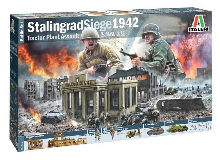 Italeri 6193 1/72 Model Kit WWII Stalingrad Siege 1942 Operation