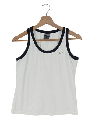 NIKE Débardeur Dames Top T EU 40 blanc style décontracté - Photo 1/4