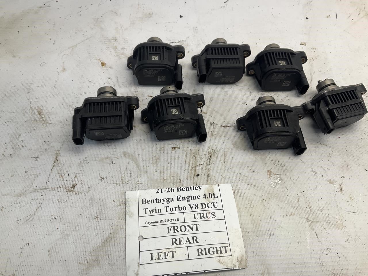 21-26 Bentley Bentayga 4.0L Twin Turbo Engine Timing Solenoid Valve Set Of 7 P
