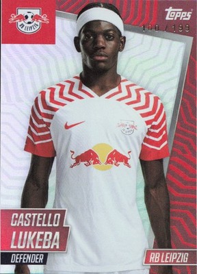 2023-24 Topps RB Leipzig 100 Percent Castello Lukeba /199 #RBL-04