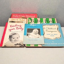 Vtg Baby Record Books and Educational Pamphlet Magazines Lot of 6 1950s