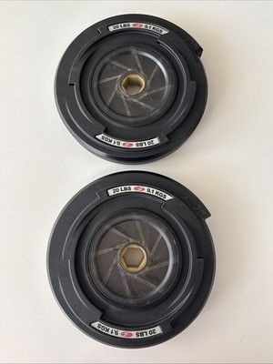 Set of 2 Bowflex Revolution 20lb Spiraflex Weight Plates 40lb Total FREE SHIP