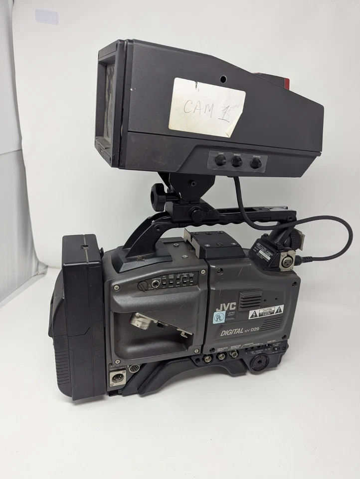 JVC KY-D29, KA-27u Camera Adapter, Studio Viewfinder - Image 4 of 4