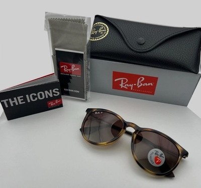 Ray-Ban Erika RB4171 Women s Sunglasses Tortoise Frame Brown Gradient Lens 54mm