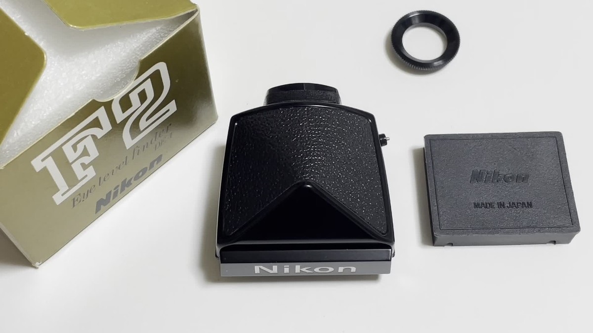Nikon F2用 DE-1 Eye Level Finder ブラック 美品 Nikon DE-1 Titanium Prism Eye Level View Finder for F2 -Nice