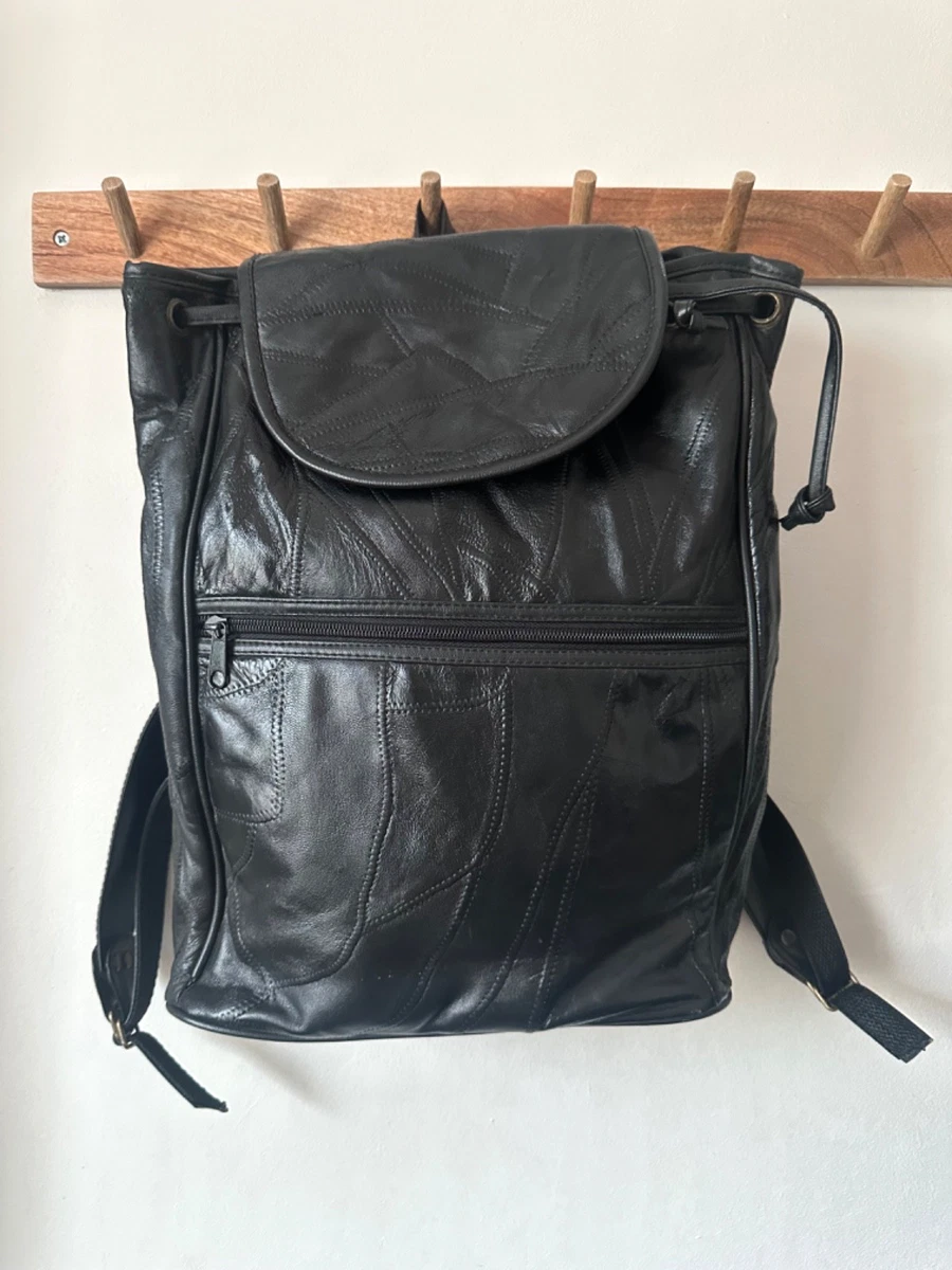 black leather backpack ebay uk Genuine in The front features a sensual Black Small Size Backpacks for