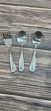 '80 Avon "The First Years" Deluxe Baby Infant Child 2 Spoons  1 Fork Stainless