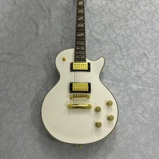 LP Electric Guitar Custom Alpine White gold hardware 22Frets