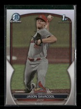 Jason Savacool Rookie 2023 Bowman Draft Chrome Refractors St. Louis Cardinals