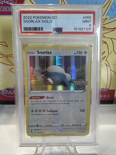 Snorlax graded PSA 9 for sale on eBay