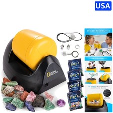National Geographic 1.9kg Rock Tumbler Kit - Durable, Leak-Proof Educational