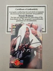 DENNIS RODMAN 1994-95 Collectors Choice with AUTOGRAPH & COA San Antonio Spurs