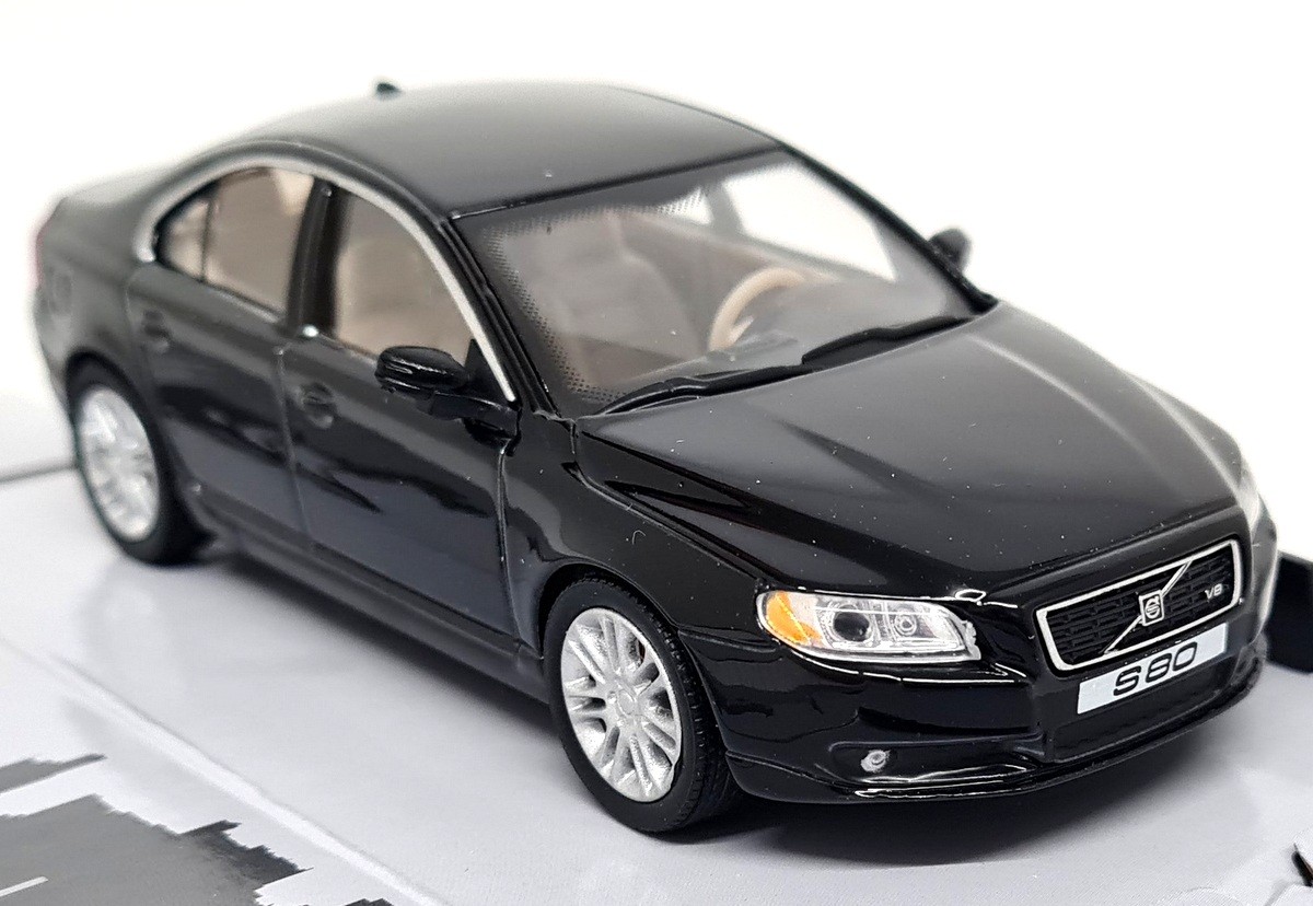 Cararama 1/43 Volvo S80 2006 Black Diecast Scale Model Car