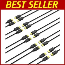 6ft VESA Certified DP to DP Cable Gold-Plated 10-Pack