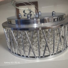 Silver/ Crystal Chandelier, Never Installed, Fitments Still In Sealed Bag