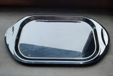 Große 36,5 x 19,5 cm WMF Cromargan Servierplatte Tablett Partyplatte Servieren