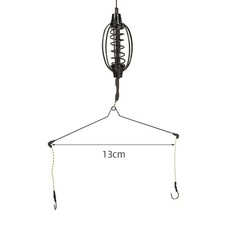 Carp Fishing Bait Cage Line Group Feeder Sinker String Hook Fishing-Bait Basket