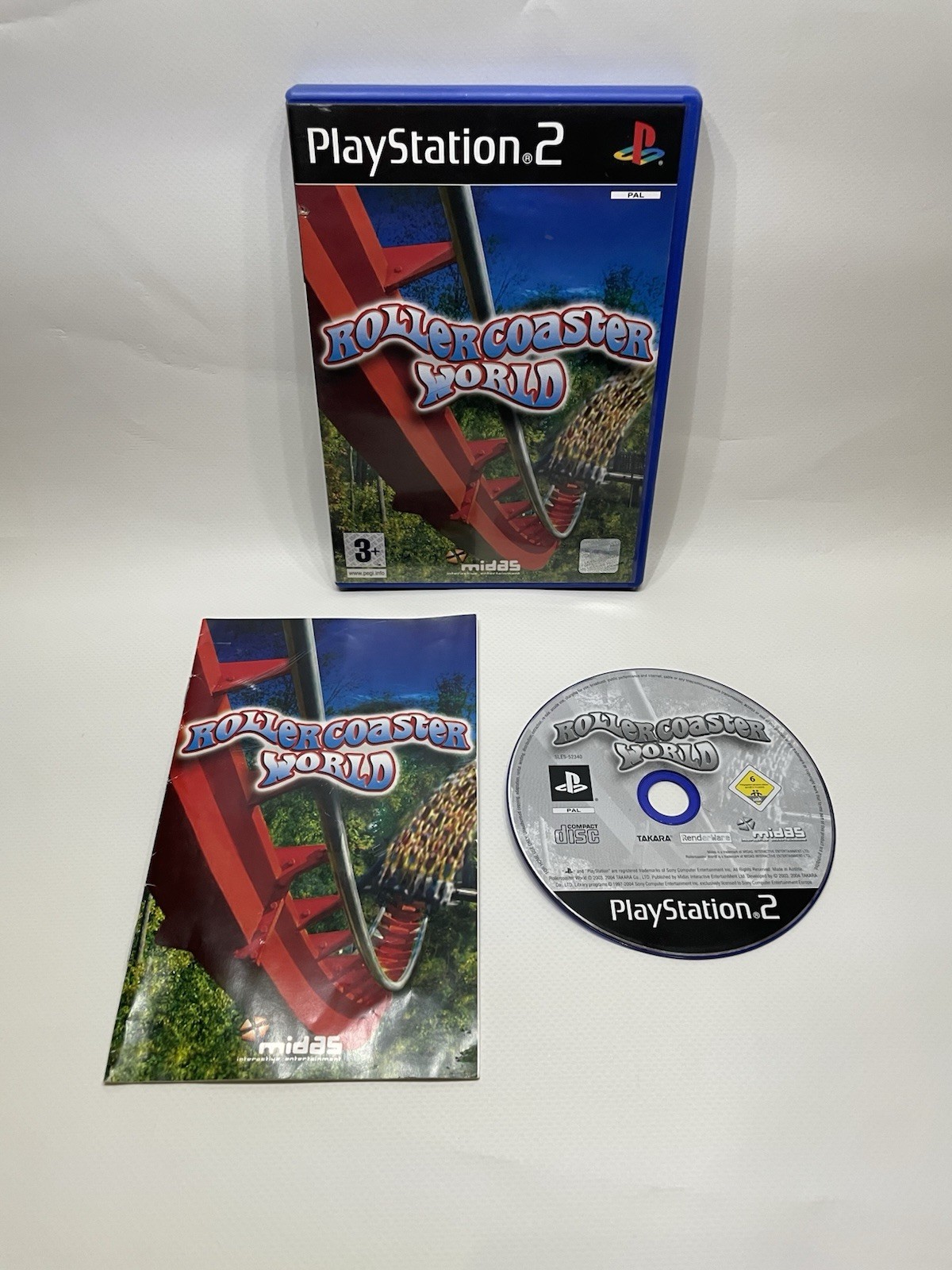 ✅Rollercoaster World (Sony PlayStation 2, 2004) Manual Included✅