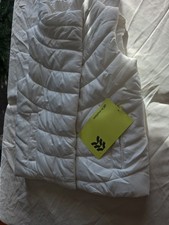GIrls All in Motion Size Xs Puffer Vest Zipper Lavender Gray NWT
