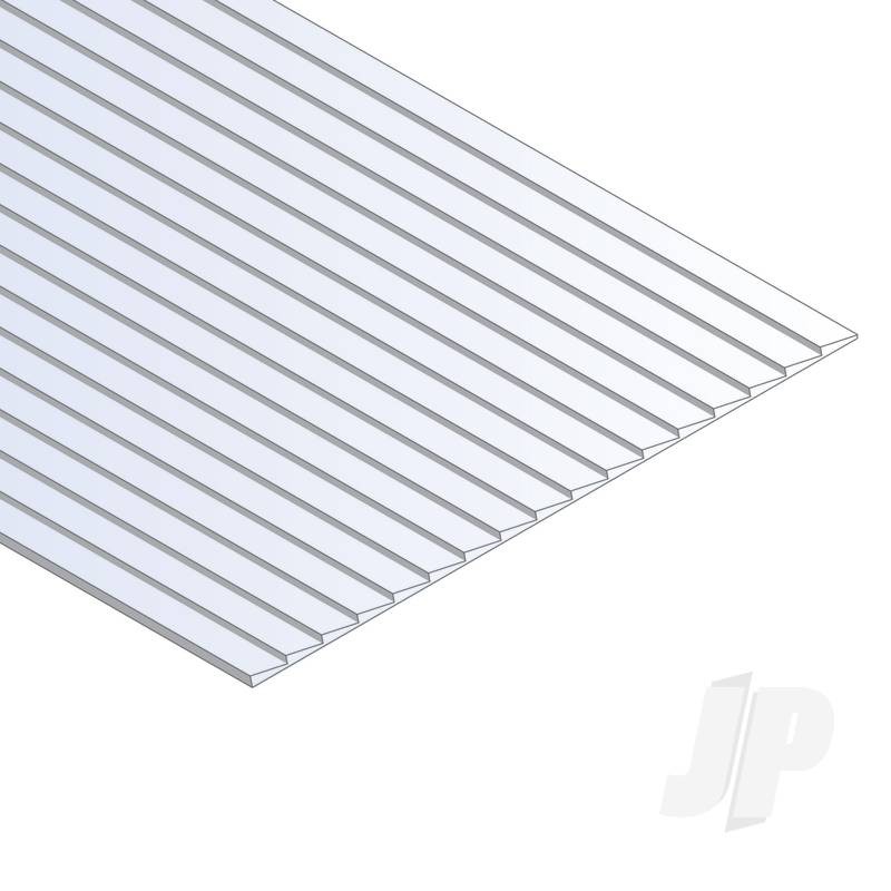 Evergreen 12x24in (30x60cm) Clapboard Siding Plastic Sheet .040in (1.0mm) Thi...