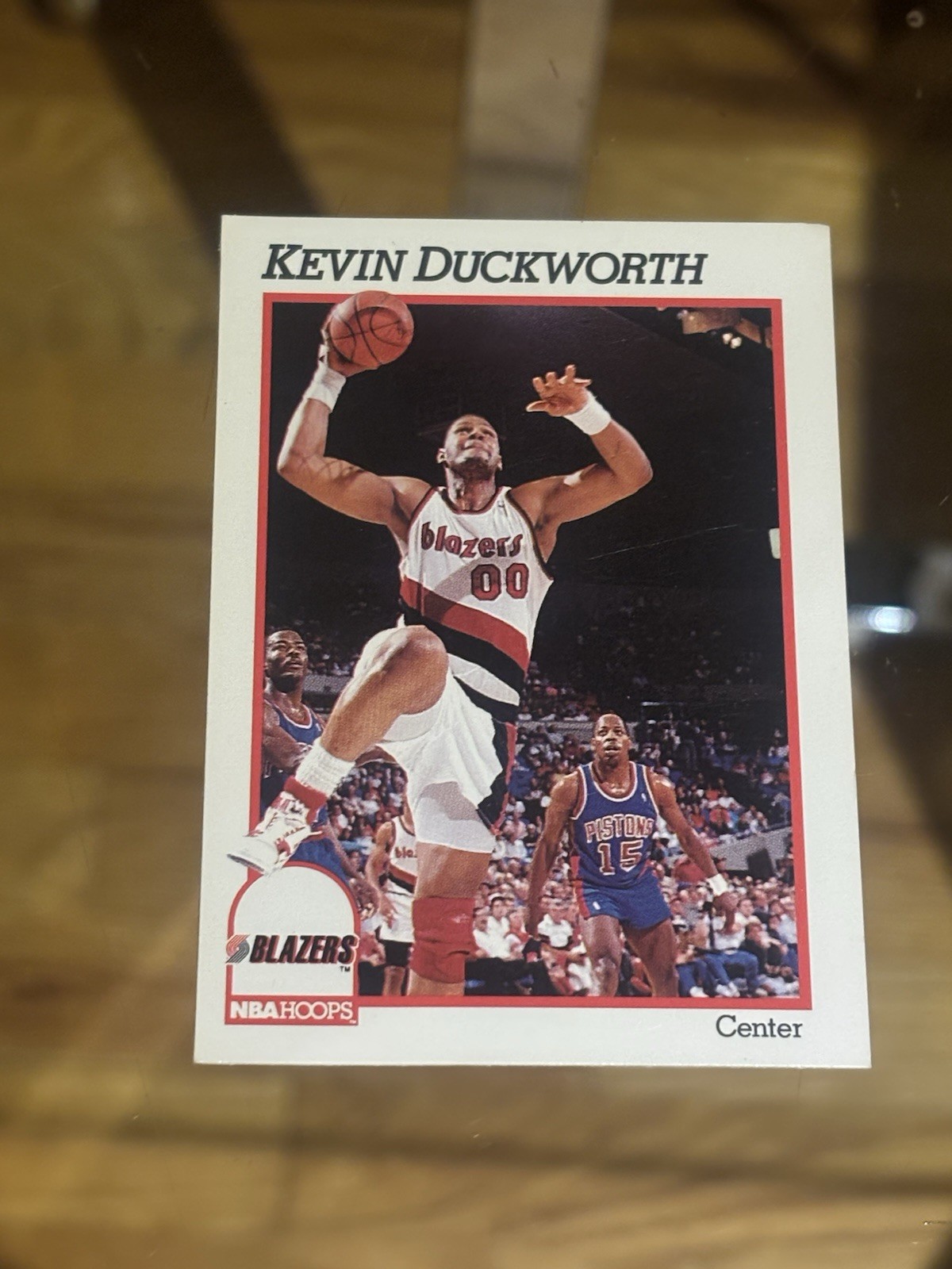 Kevin Duckworth #175 1991-92 Hoops Basketball Card Portland Trailblazers