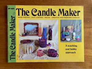 Candle Making Supplies: wax, wick, wick holders, dye, molds. books, scent