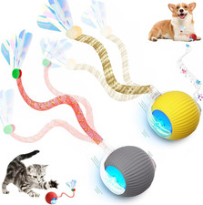 2 Packs Speed 2.0 Tail Interactive Cat Toys for Indoor Cats, Moving Cat Toy Ch