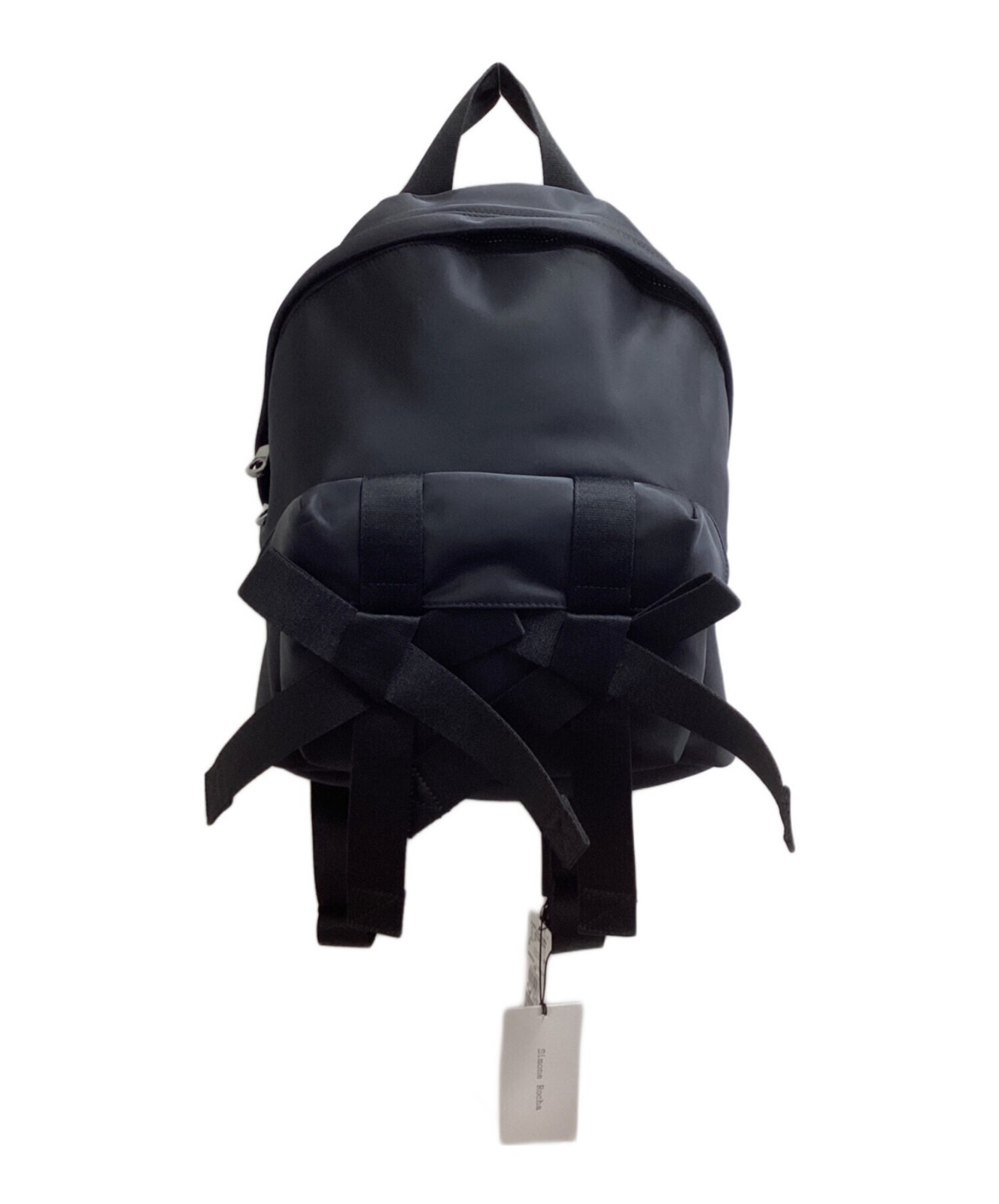 Simone Rocha Bow Front Backpack Black Model BAG17… - image 1