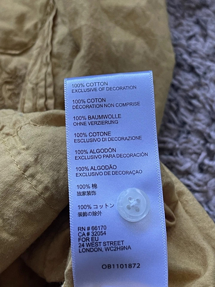 Urban Outfitters Guayabera Shirt Mens Medium Loop Camp Collar Casual - Image 4 of 4