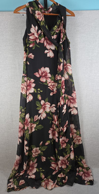 Rachel Zoe Floral Long Maxi Dress S Lined Cottagecore Y2K Flowy Whimsigoth NEW