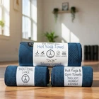 Hot Yoga Mat Towel with Sweat Towel 2-Pack Oceanic Blue