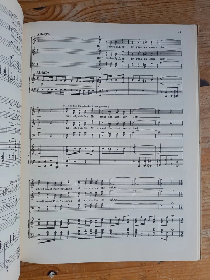 Eine Nacht In Venedig by Johann Strauss - comic opera - vintage vocal score - Image 3 of 4