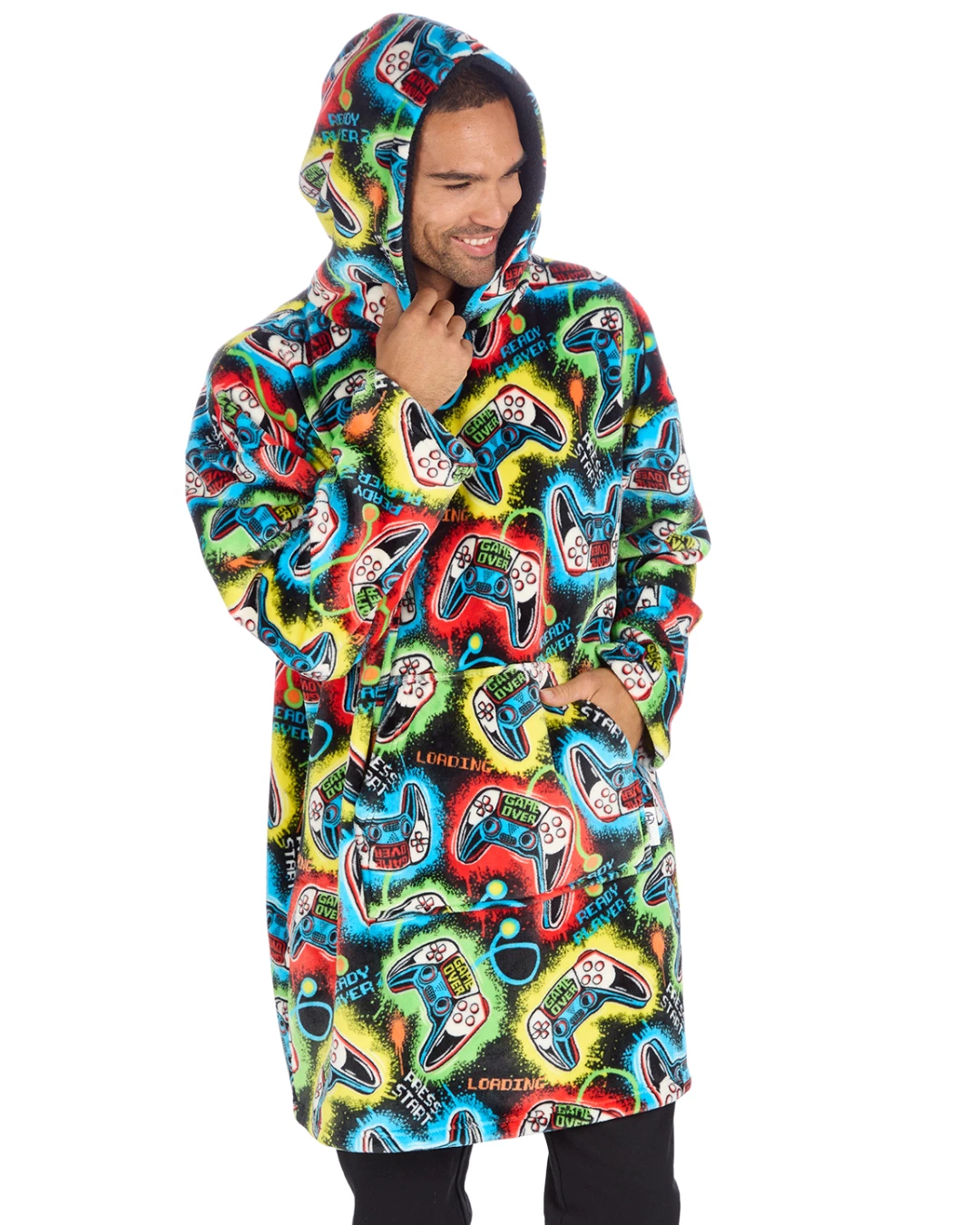 Supersoft Fleece Gamer Deign Hoody Lounger