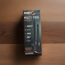 Multi-Tool 2Pc Pen Set - LED Light, Touchscreen Stylus, Ruler, Screwdriver Level