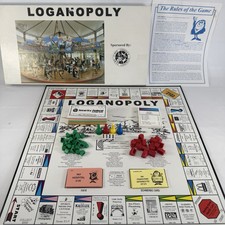 Loganopoly Board Game Logansport Indiana Cass County Vintage COMPLETE