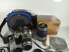 Nikon D50 DSLR Camera Kit 18-55mm 70-300mm Lenses + Original Box Case Charger