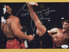 BOLO YEUNG Signed BLOOD SPORT 8x10 Photo CHONG LI Autograph JSA COA CERT